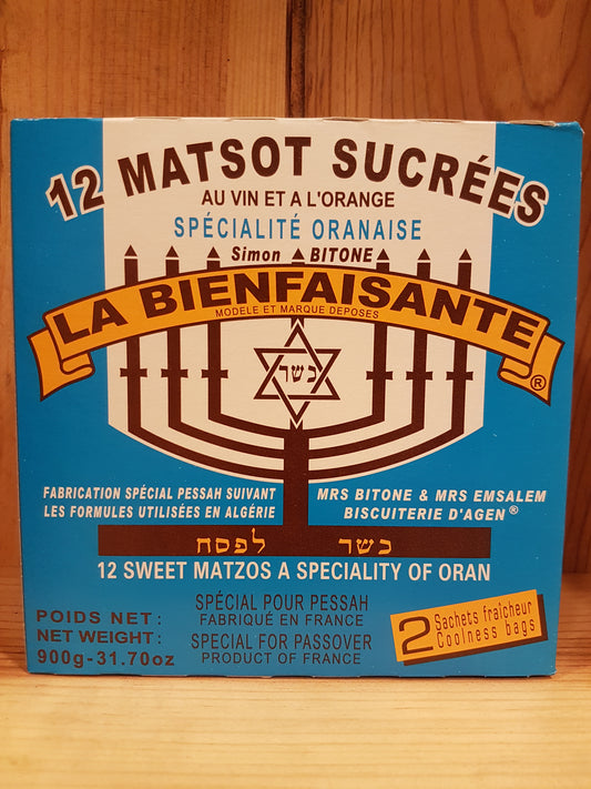 Matsot sucrées - La Bienfaisante